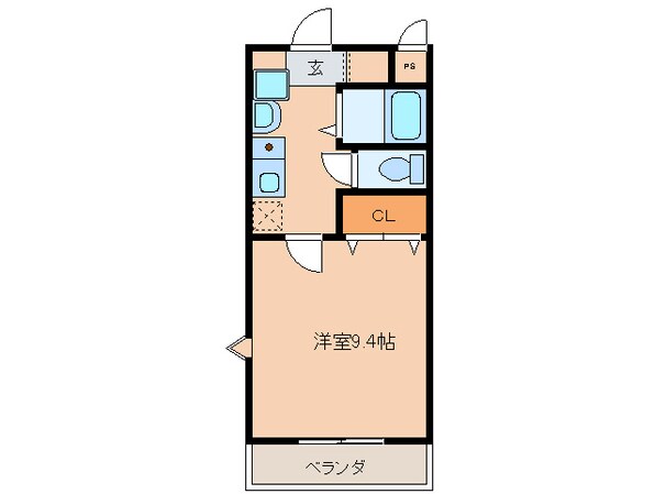 アンソレイユ榎木の物件間取画像